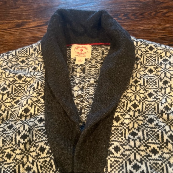 Brooks Brothers Italian Yarn Cardigan Sweater Sz L - Picture 2 of 6